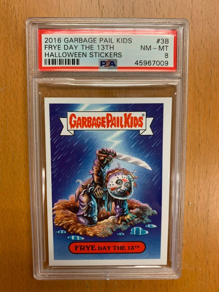 2016 Topps Garbage Pail Kids Halloween Stickers #3b Frye Day The 13th front