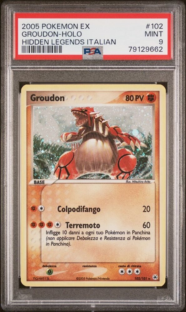 PSA6 Groupon グラードン #102 英語版 eBay Auction Item 256463795610 Tcg Cards 2005 Pokemon Italian Ex