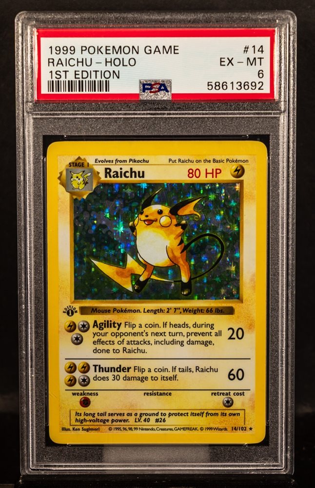 1999年 Pokemon Game Raichu-Holo 1st Ed. 1999 Nintendo Pokemon Game Raichu-Holo (1st Edition) | PSA
