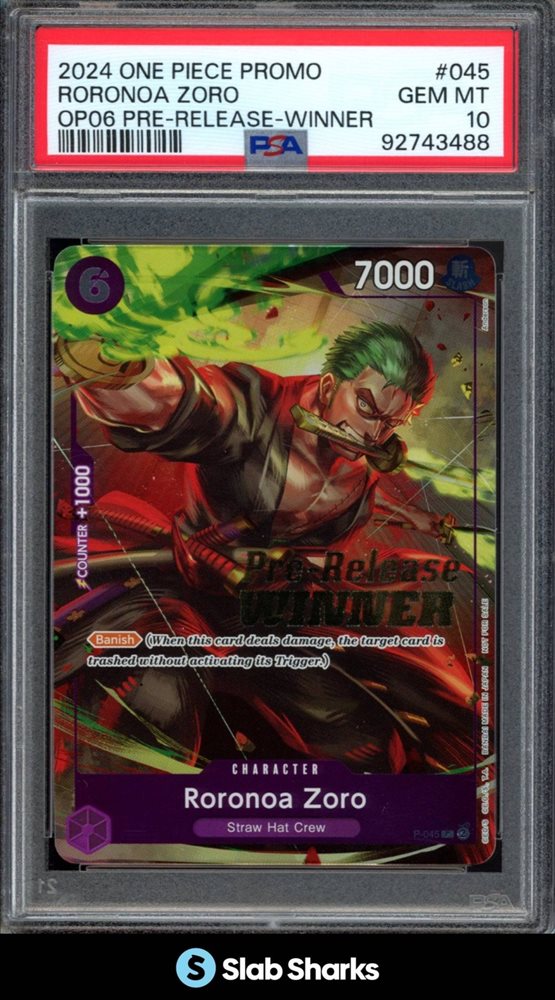 スモーカー　Pre-Release WINNER　PSA10 Auction Prices Realized Tcg Cards 2024 ONE PIECE PROMOS