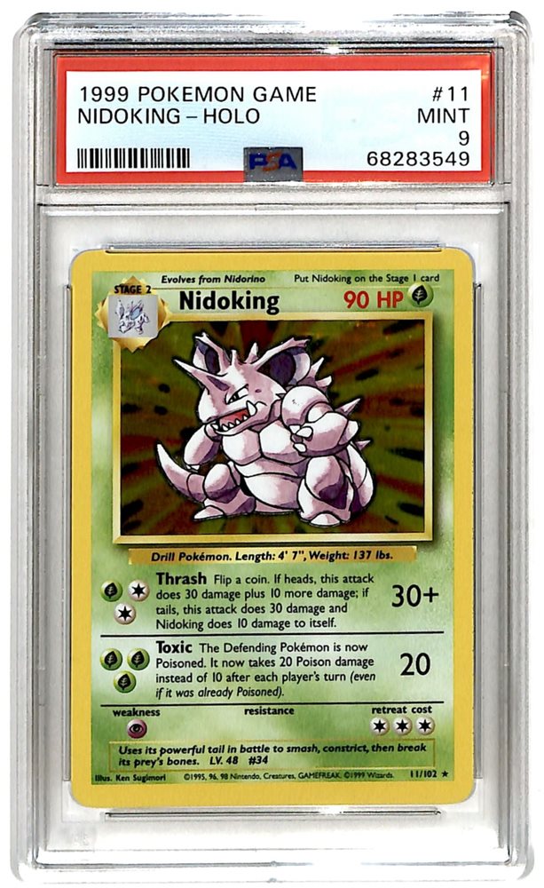 Auction Prices Realized Tcg Cards 1999 POKEMON GAME Nidoking