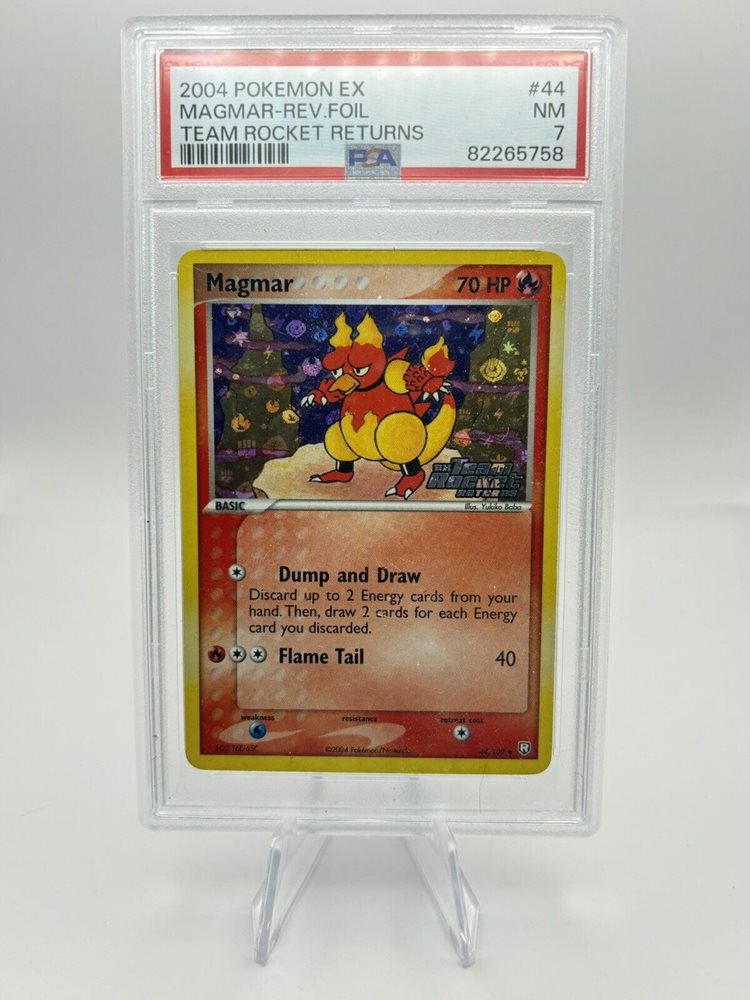 magmar ex pokemon card eBay Auction Item 364907538883 TCG Cards 2004 Team Rocket Returns Weakness Water ×2 Resistance None None Retreat Cost PSA 9 MINT Pokemon Holo