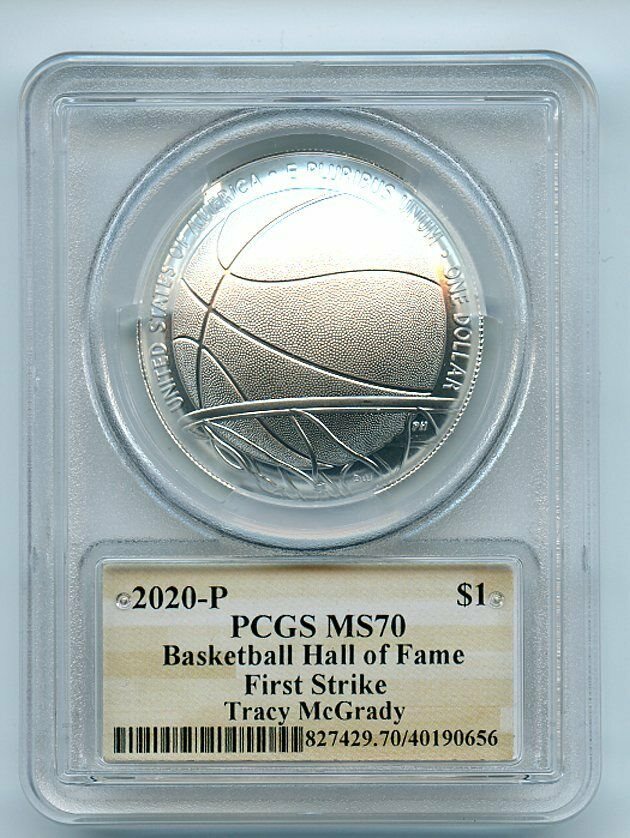 2020年　アメリカ　バスケットボール　PCGS　MS70 　S1＄ 2020年 アメリカ バスケットボールコイン PCGS MS70 S1＄