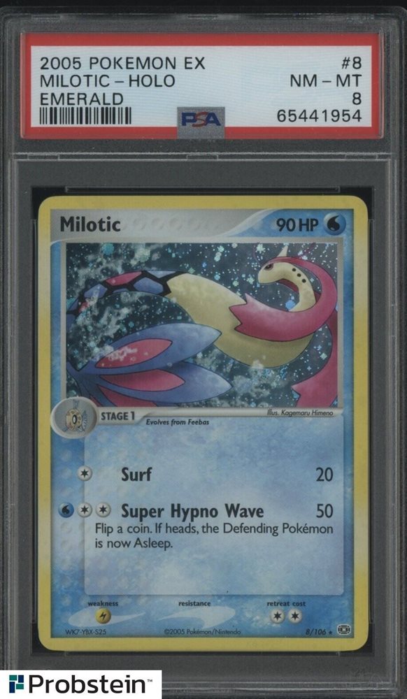 Auction Prices Realized Tcg Cards 2005 POKEMON EX EMERALD Milotic-Holo