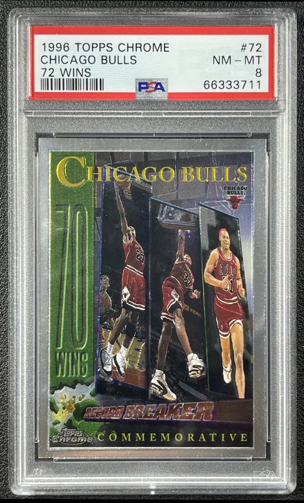 その他 96-97 Topps Chrome #72 Bulls 72Wins Chicago Bulls 1996 Topps Chrome #72 Base (72 Wins) Price Guide