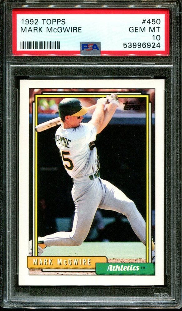 Auction Prices Realized Baseball Cards 1992 TOPPS Mark McGwire