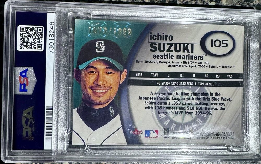 2001 FLEER E-X ICHIRO  イチロー シリアルNo.あり！ 2001 FLEER E-X ICHIRO イチロー シリアルNo.あり！ - メルカリ