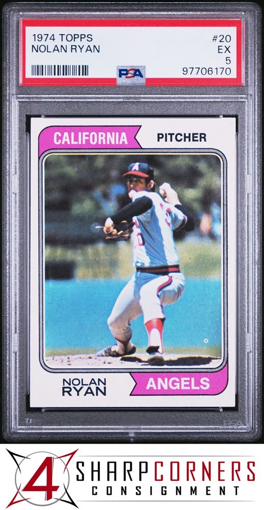 1974 Topps NOLAN RYAN PSA 8 ビンテージ MLB 1974 Topps #20 Nolan Ryan - PSA 8 | eBay
