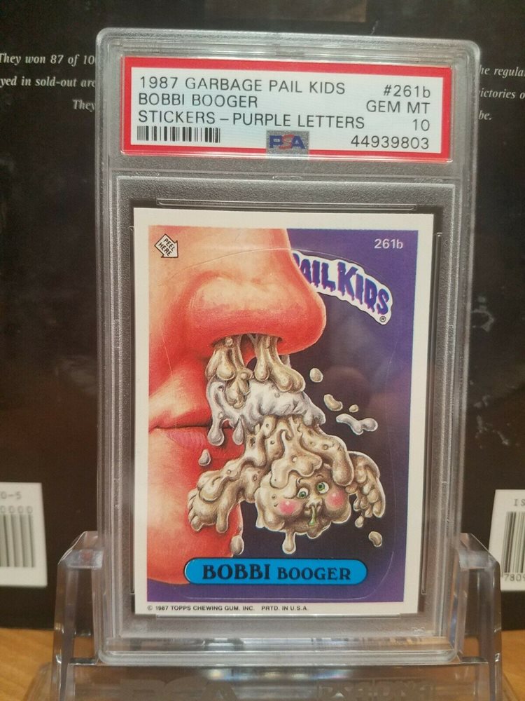 1987 Topps Garbage Pail Kids Original Series 7 #261b Bobbi Booger front