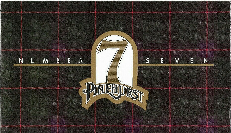 Vintage Scorecard from Pinehurst Number 7 Golf Course