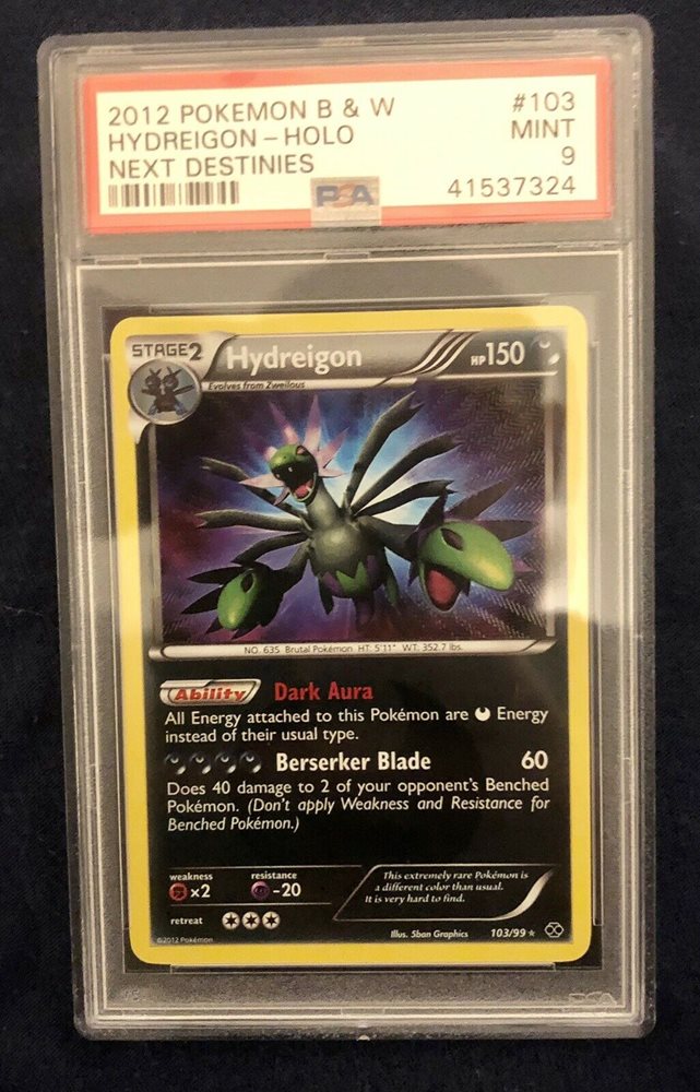 shiny hydreigon pokemon card PSA 7 NM Hydreigon main image 1