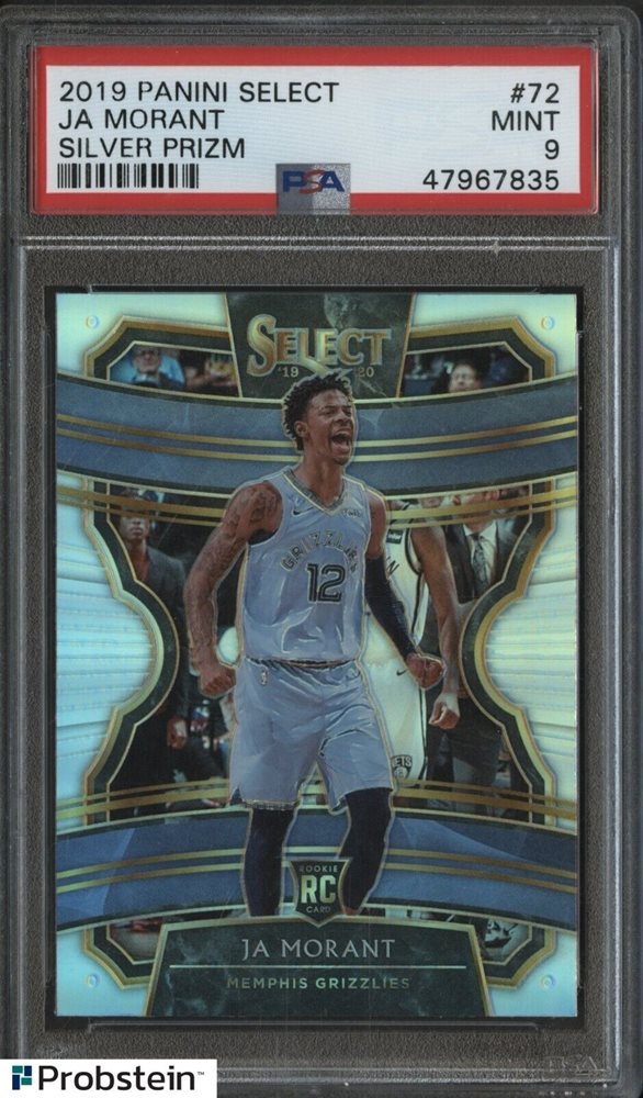 その他 PSA 10 PANINI SELECT SILVER RC JA MORANT 2019 Panini Select Ja Morant Concourse #72 PSA 10 Rookie RC