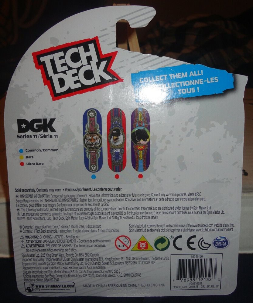 3 Stevie Tech Deck Ultra Rare DGK Series 11