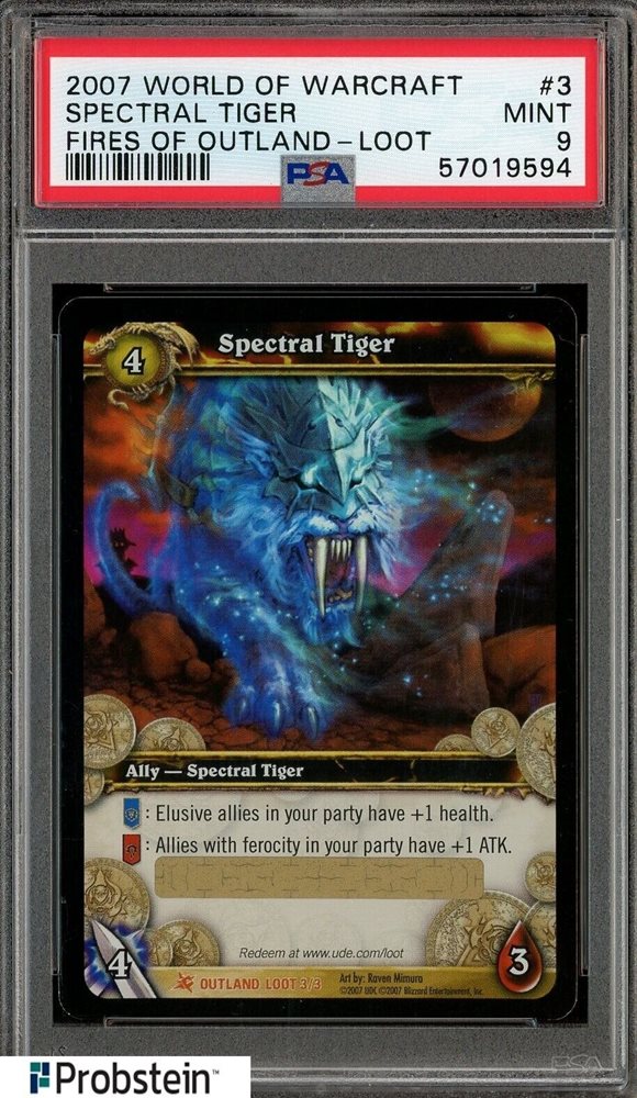 wow tcg booster box spectral tiger Spectral Sandbox Tiger Loot Card main image 0