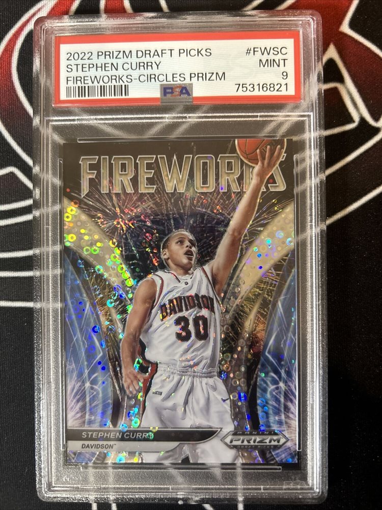 その他 Stephen Curry Fireworks Silver PSA 9 2021 Panini Prizm Stephen Curry Fireworks Silver Prizm #2
