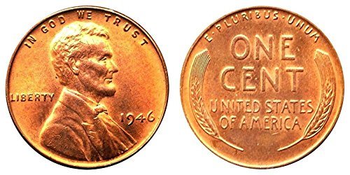 1945 D Lincoln Cent Roll 50 coins Wheat