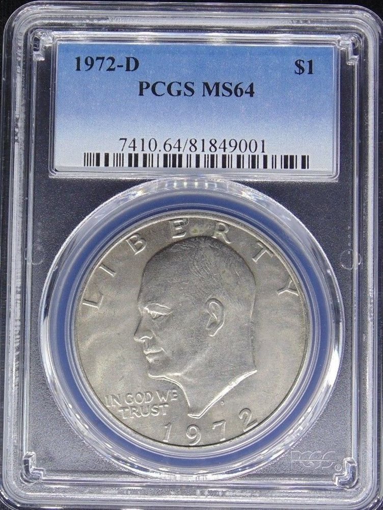 1974 Eisenhower Dollar Ike MS64 PCGS 64 Mint State