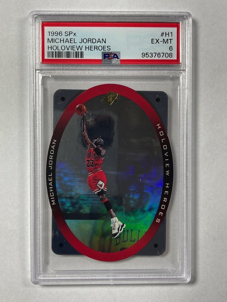 その他 MICHAEL JORDAN 1996 SPX HOLOVIEW HEROES 1996 Upper Deck SPX Holoview Heroes Michael Jordan #H1 Bulls