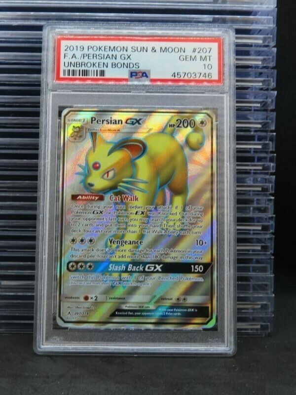 【PSA10】ペルシアン Pokemon Card Persian Persian GX RR 069/095 sm10 Double Blaze Japanese Pokemon