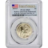 2015 P /& D Native Sacagawea Dollar 4 Coin Set $1 PCGS MS66 Position A /& B