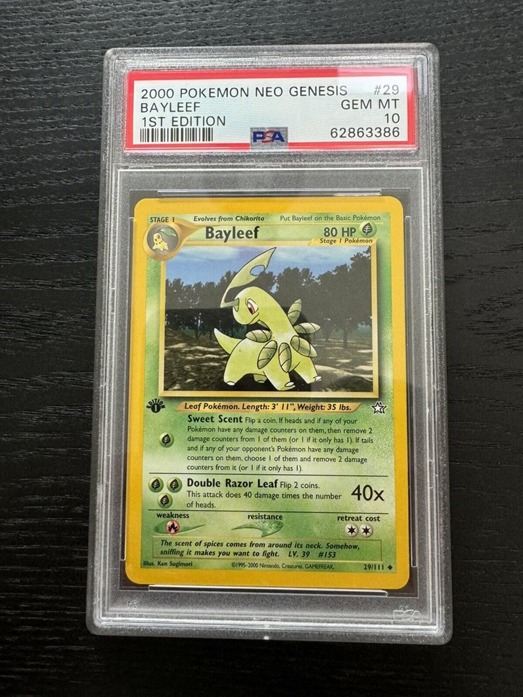 世界一枚 ARS10+ ベイリーフ 旧裏 neo 2000年 PSA10 以上 Auction Prices Realized Tcg Cards 2000 POKEMON NEO GENESIS
