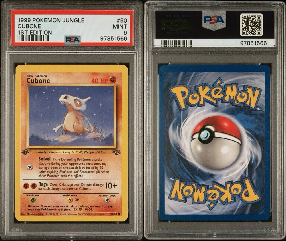 1995 cubone pokemon card Pokemon Card Cubone (Holographic) main image 0