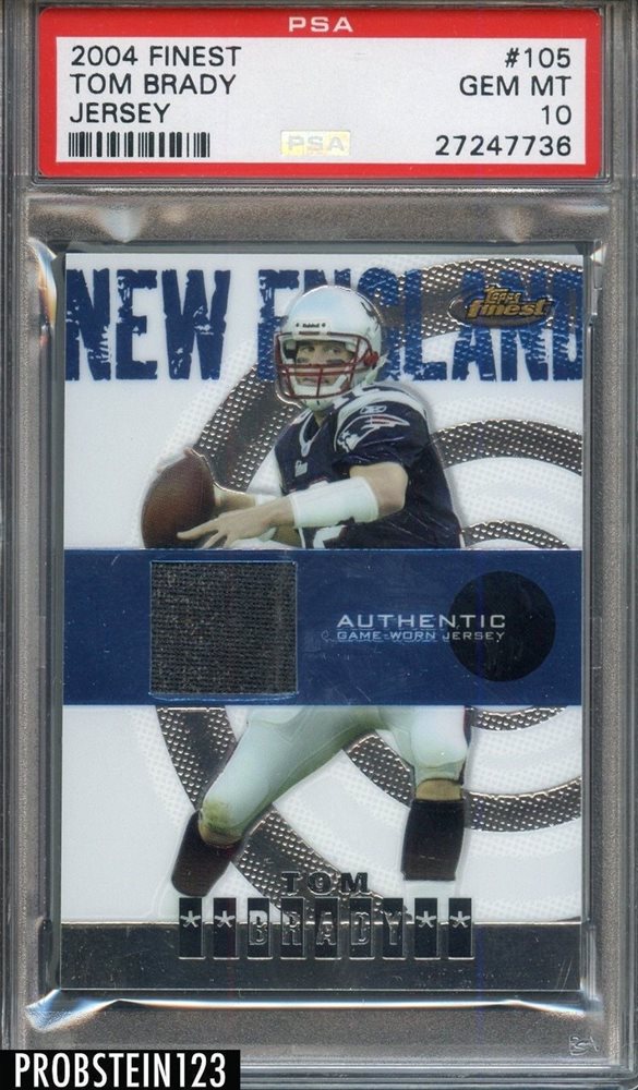 2004 Topps finest Tom Brady Jersey card トムブレイディ BGS9