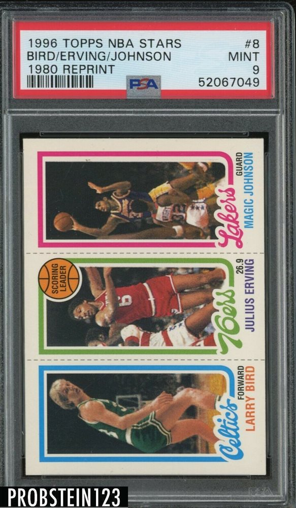 その他 1996 Topps Finest 22 Johnson/Bird/Erving 1996 Topps Finest 22 Johnson/Bird/Erving w/Coating rookie