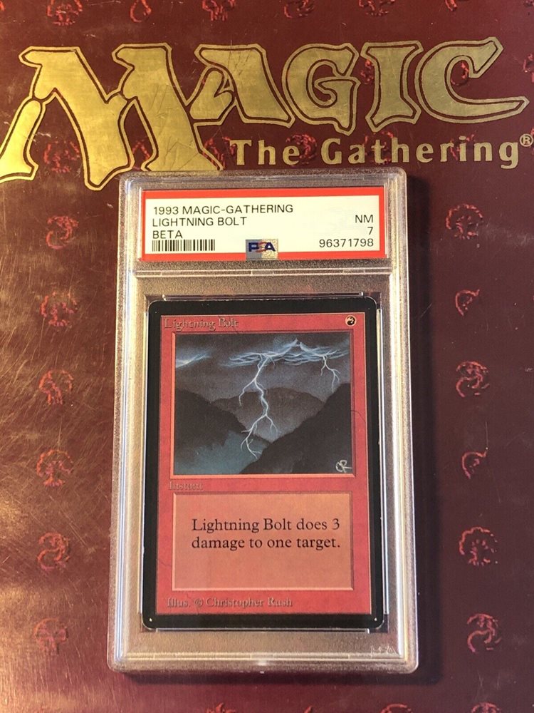 MTG 稲妻　Lightning Bolt ベータ　LEB BETA PSA7 MTG 稲妻 Lightning Bolt ベータ LEB BETA PSA7 英)稲妻 / Lightning