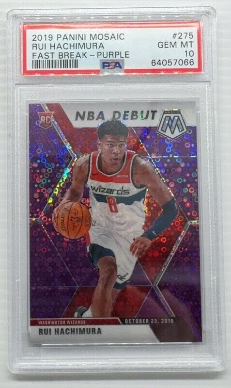 2019 Panini Hachimura Rui 直書きサイン PSA 10 2019 RUI HACHIMURA SILVER RC PSA 10