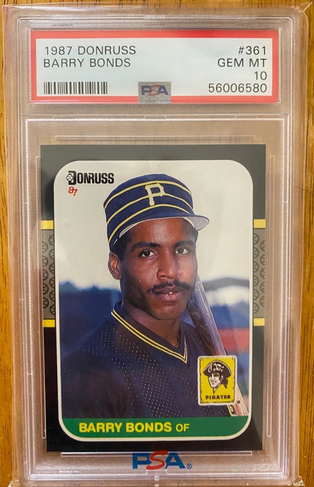 PSA9 美品 バリー・ボンズ 1987 DONRUSS ルーキーカード PSA9 美品