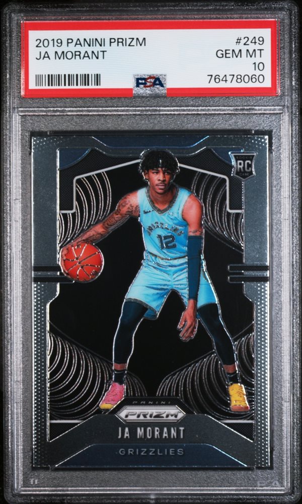 NBAカード　Panini Prizm Ja Morant RC  PSA 10 PSA 10 2019-20 Panini Prizm Ja Morant Red White Blue Prizm