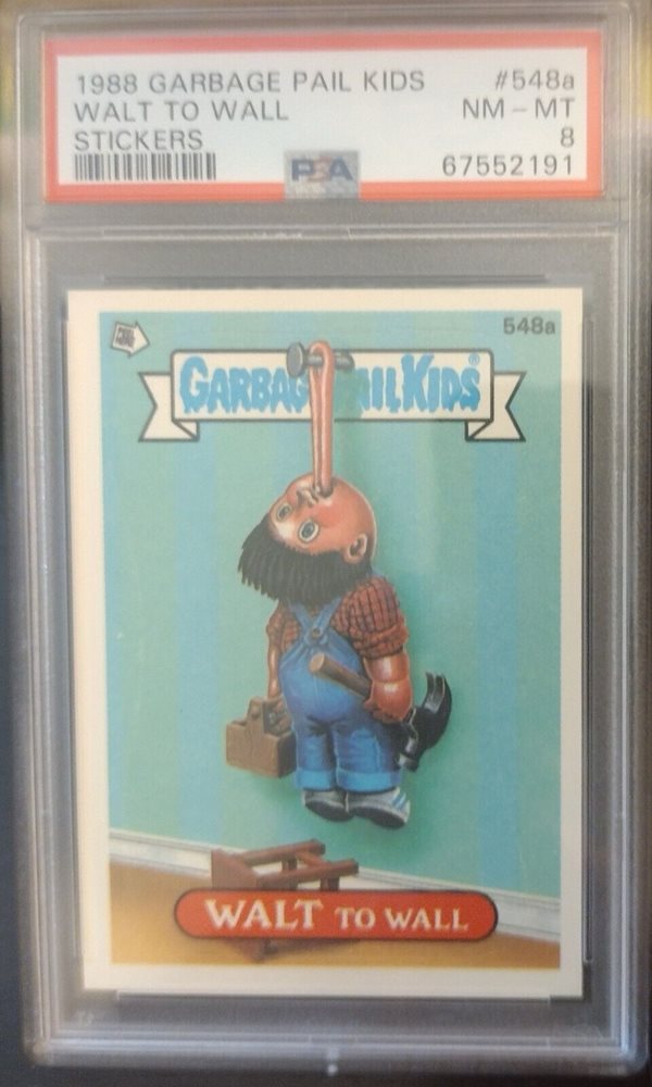 1988 Topps Garbage Pail Kids Original Series 14 #548a Walt To Wall front