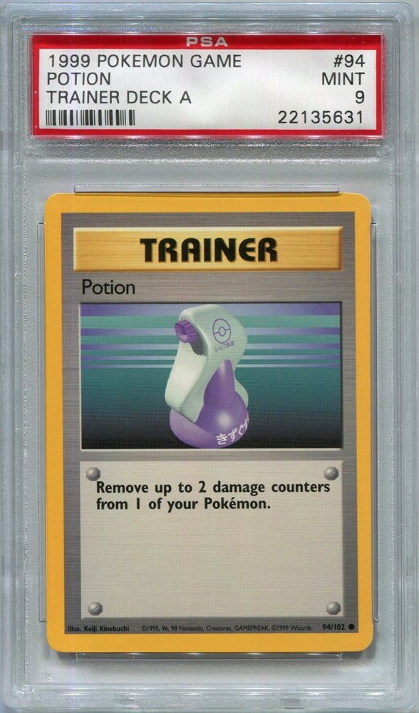 Auction Prices Realized Tcg Cards 1999 Pokemon Game Potion Trainer Deck A