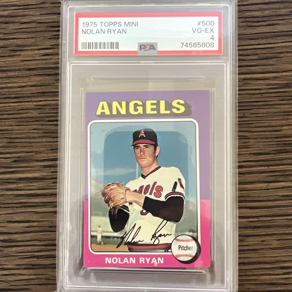 1975 Topps NOLAN RYAN PSA 8 ビンテージ エンゼルス PSA 8 NM MINT 1975 TOPPS ANGELS TEAM SHEET NOLAN RYAN MAIL