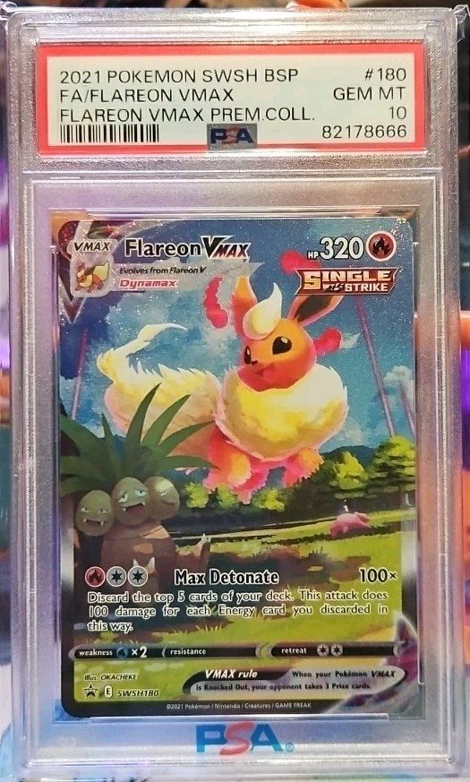 PSA10 ブースターVMAX SA FLAREON VMAX PSA10 Auction Prices Realized Tcg Cards 2021 POKEMON SWSH BLACK