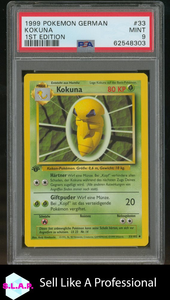 Auction Prices Realized Tcg Cards 1999 POKEMON GERMAN Kokuna