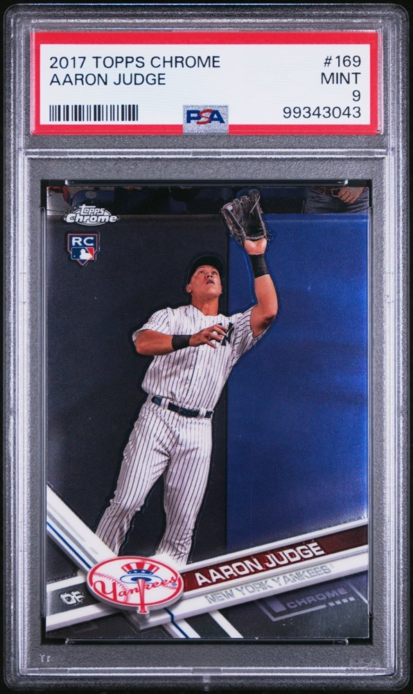 ゲームセンター・ゲームカード 2017 Topps Chrome Aaron Judge RC PSA Auction Prices Realized Baseball Cards 2017 TOPPS CHROME