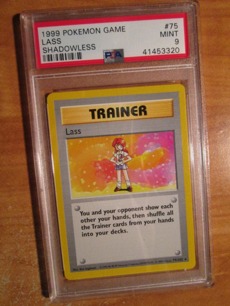 NM Lass 75//102 Base Set Unlimited Pokemon Card WotC