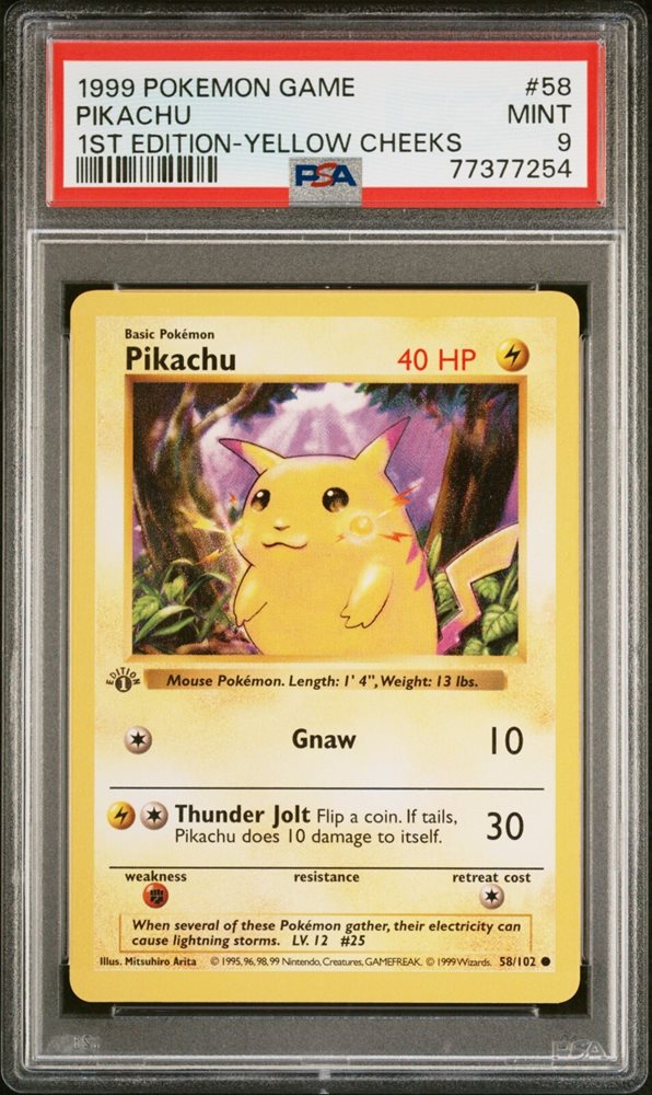 Auction Prices Realized Tcg Cards 1999 POKEMON GAME Pikachu