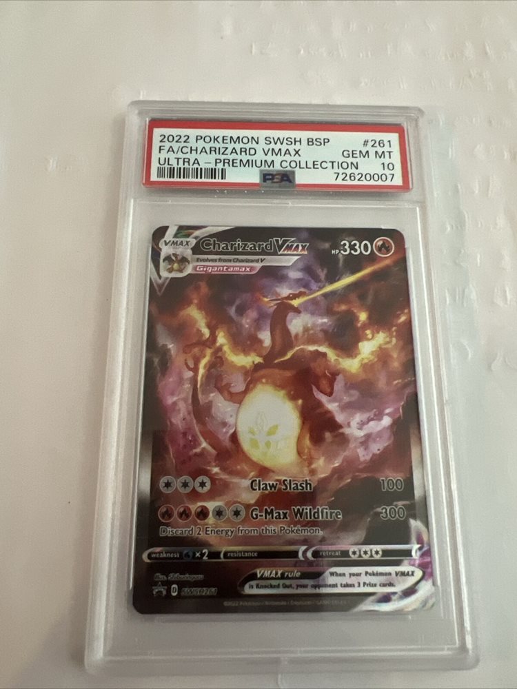 ポケモンカードゲーム Charizard VMAX psa9 BLACK STAR PROMO 2022 Pokemon Swsh Black Star Promo 261 Full Art/charizard