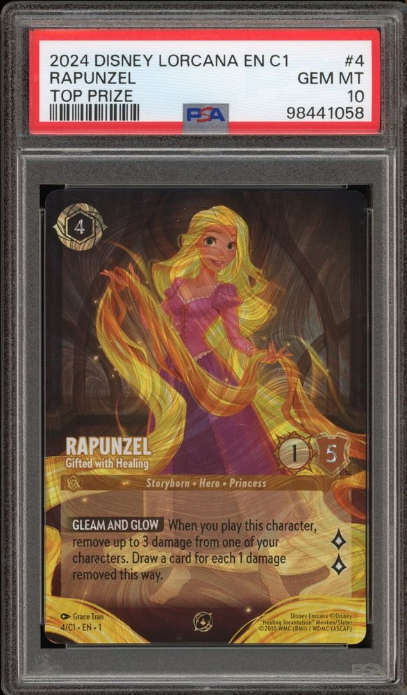 ロルカナ　プロモ　ラプンツェル　PSA10 Auction Prices Realized Tcg Cards 2024 DISNEY LORCANA EN C1