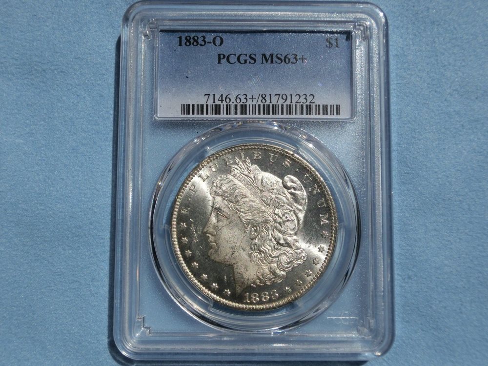 1883 O PCGS MS63 + Morgan Silver Dollar, MS 63 Plus $1 Coin