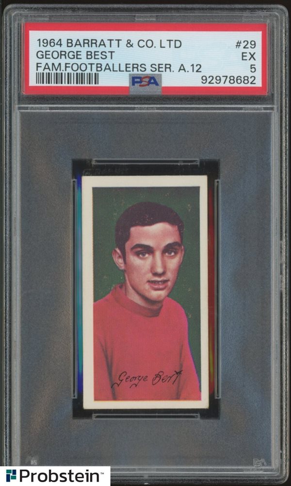 George Best Inception Card Auction Prices Realized Soccer Cards 1964 BARRATT & CO. LTD FAMOUS ...