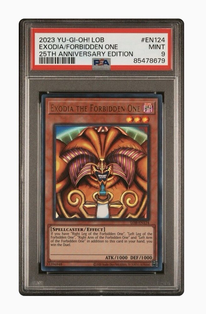 遊戯王　1999年 エクゾディア/フォービドゥン・ワン PSA 9 Auction Prices Realized Tcg Cards 1999 YU-GI-OH! JAPANESE