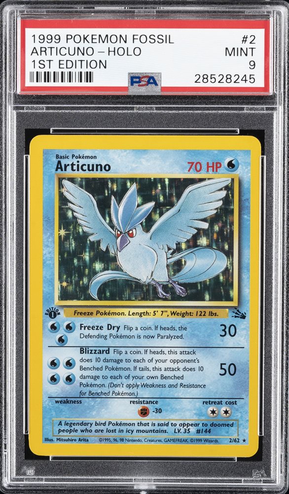 Auction Prices Realized Tcg Cards 1999 POKEMON FOSSIL