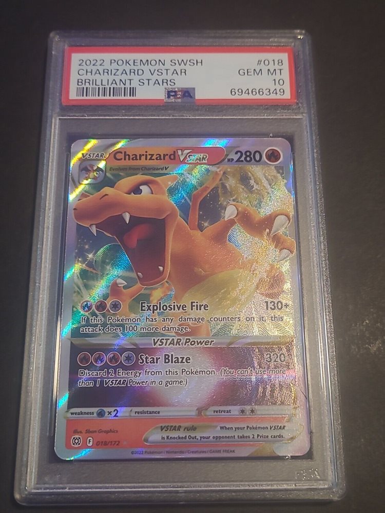pokemon tcg brilliant stars single cards 017 172 charizard v Charizard Pokemon Card Charizard V 017/172 Brilliant Stars Pokemon Card