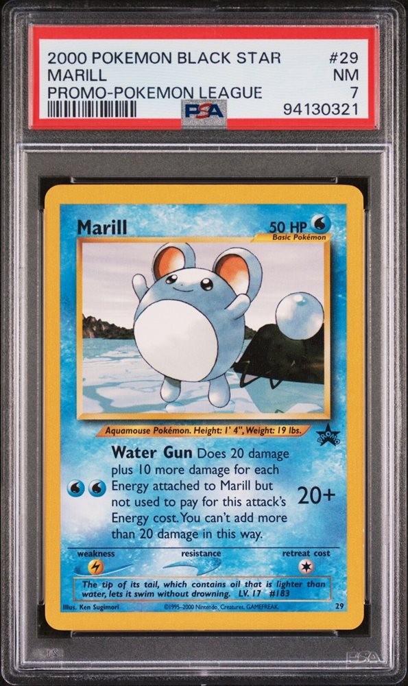 ポケモンカード Marill 50 HP プロモ 2000 Auction Prices Realized Tcg Cards 2000 POKEMON PROMO BLACK