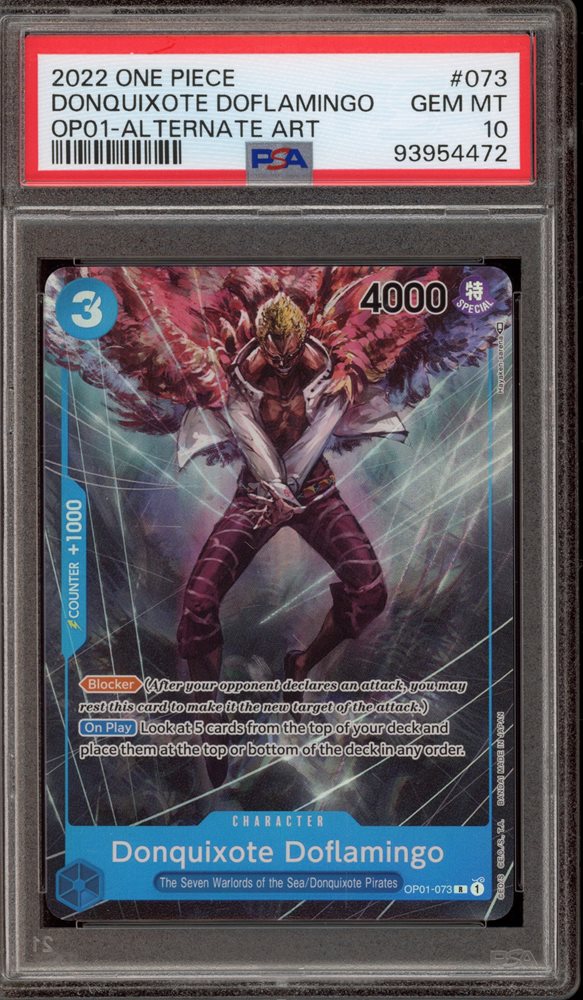 ワンピース カードゲーム PSA10 DONQUIXOTE DOFLAMINGO ALTERNATEART s-l400.jpg