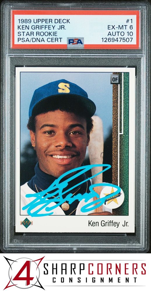 1989 Upper Deck Baseball Card 1989 Upper Deck Ken Griffey Jr. Rookie Card -  PSA 7 NM Graded Baseball Card #THEKID 1989 Upper Deck Unopened Box